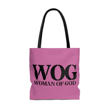 Load image into Gallery viewer, Woman Of God Pink Tote Bag
