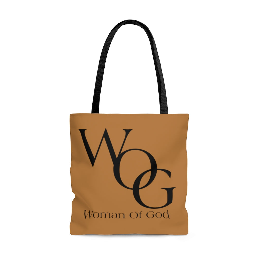 Woman Of God Tan Tote Bag